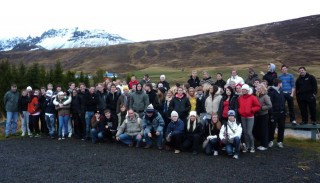 3. bekkur félagsfræðideild í Jónasarlundi 9. okt. 2009