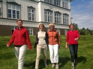 Kjarninn úr hádegisgönguhópnum