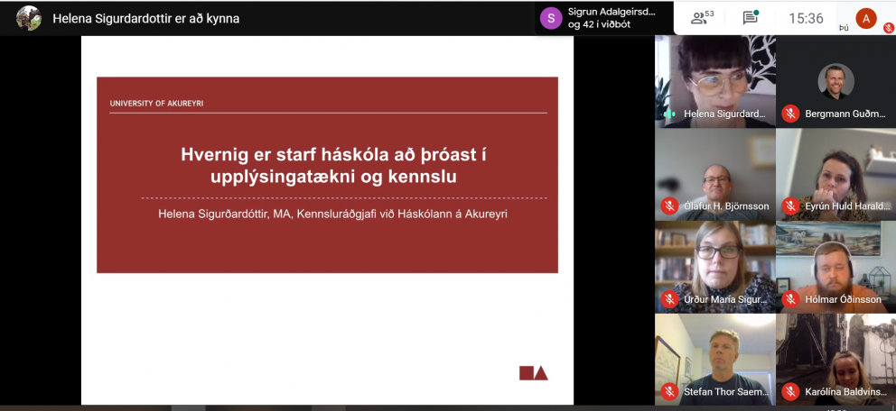 Flest er rafrænt þessa dagana, t.d. menntabúðir SamNor-skólanna