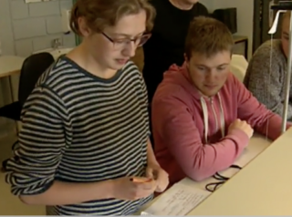 Erla og Brynjar á æfingu