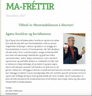 MA-fréttir haustönn 2017