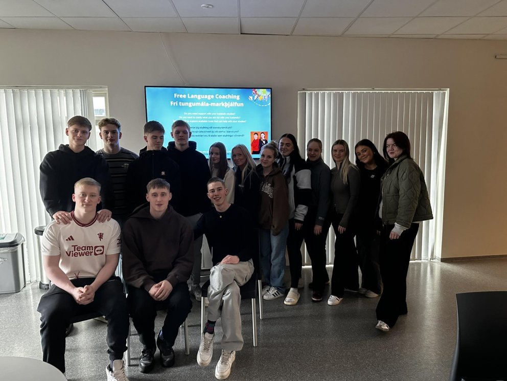 MA-ingarnir sem tóku þátt í Gefum íslensku séns 
- nemendur úr 3.G og 3.T -