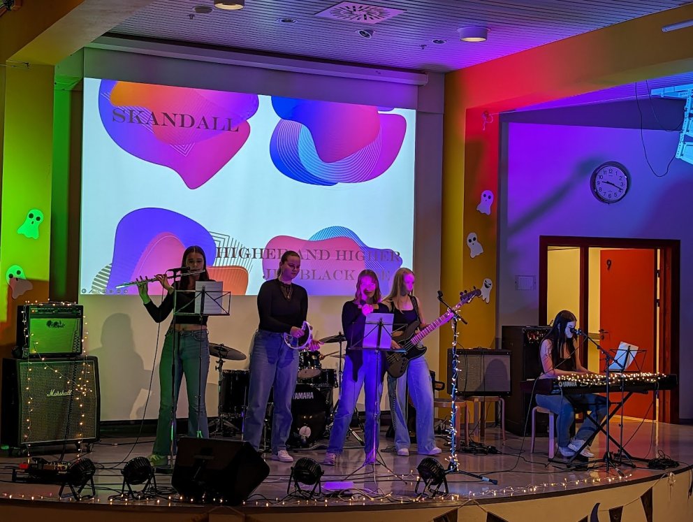 Hljómsveitin Skandall bar sigur úr býtum. 
Mynd: Karl Frímannsson.