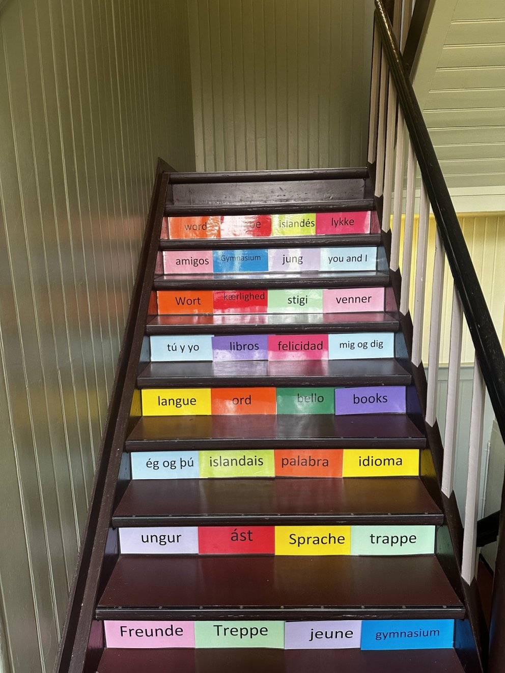 Í Gamla skóla var m.a. kynning á mála- og menningarbraut