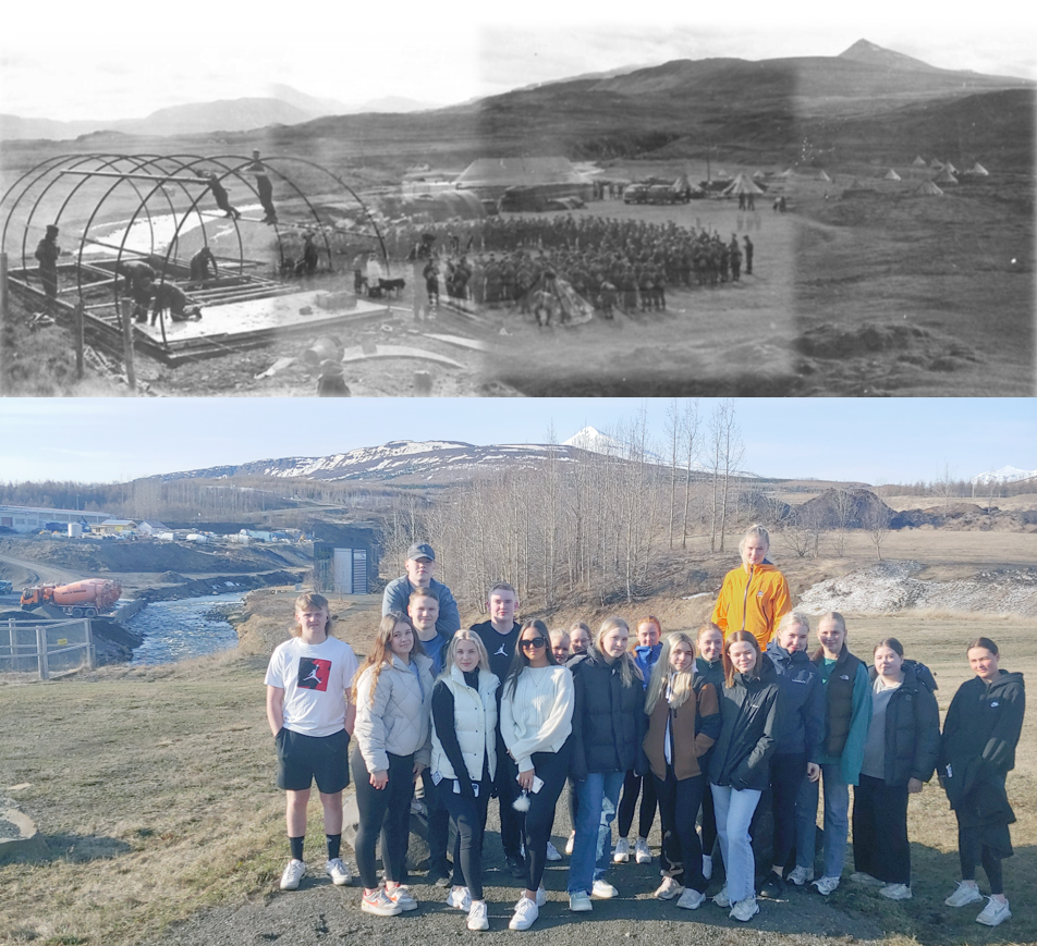 Nemendur á slóðum hermanna við Rangárvelli