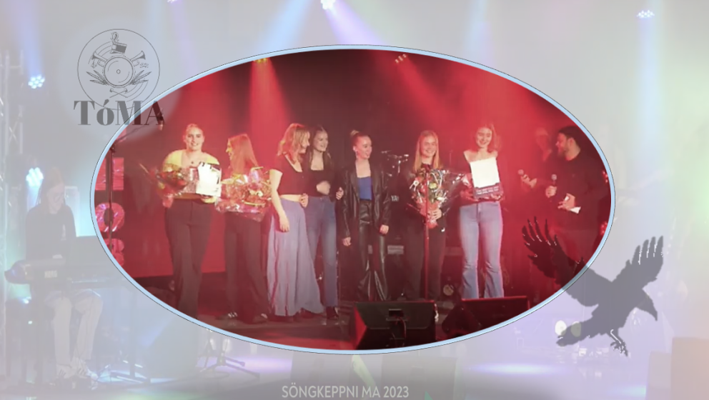 Flytjendur sem hrepptu þrjú efstu sætin í söngkeppni MA 2023