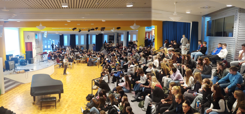 Söngsalur 16. nóvember 2023. Samsett mynd.