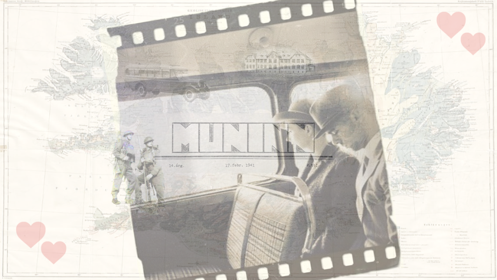 Frásögn strandaglóps birtist í Munin 17. febrúar 1941