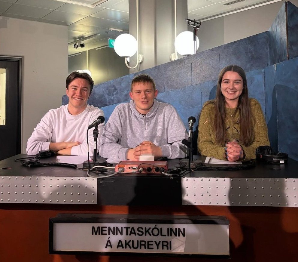 Frá vinstri: Kjartan Valur, Árni Stefán og Sólveig Erla