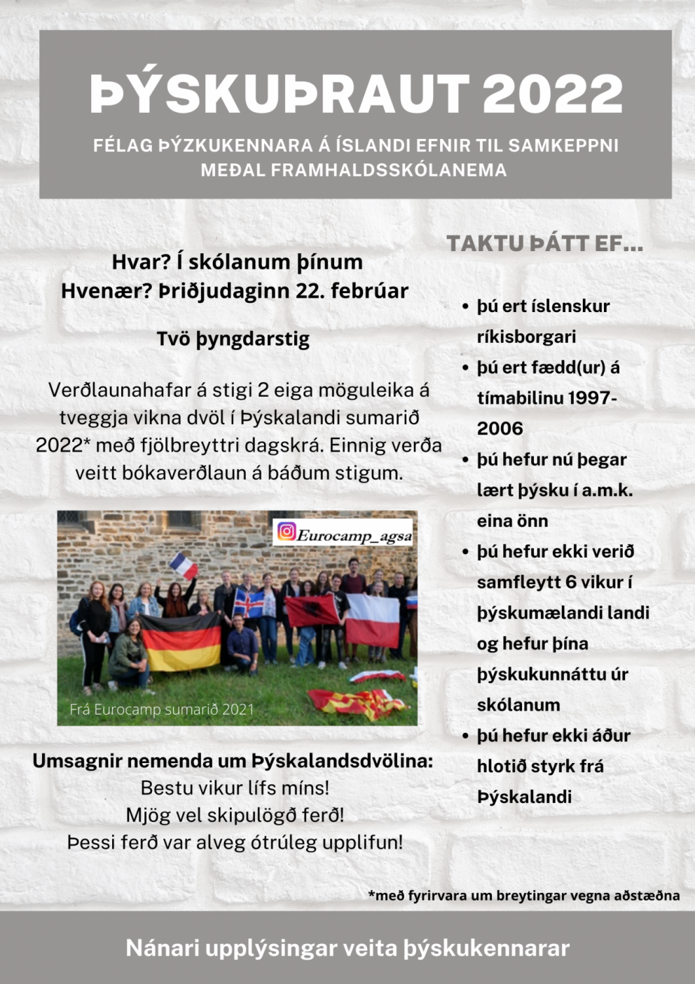 Þýskuþrautin 2022