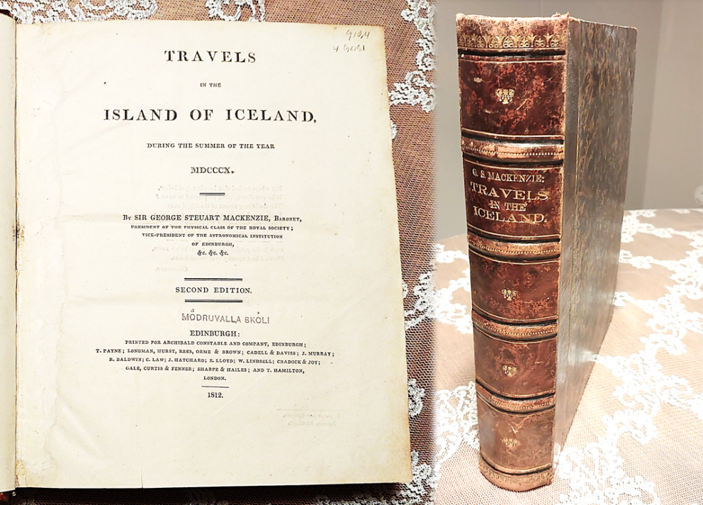 Bókin umrædda sem George H. F. Schrader lét binda inn