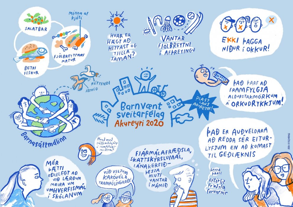 Helstu niðurstöður þingsins; mynd eftir Rán Flygering