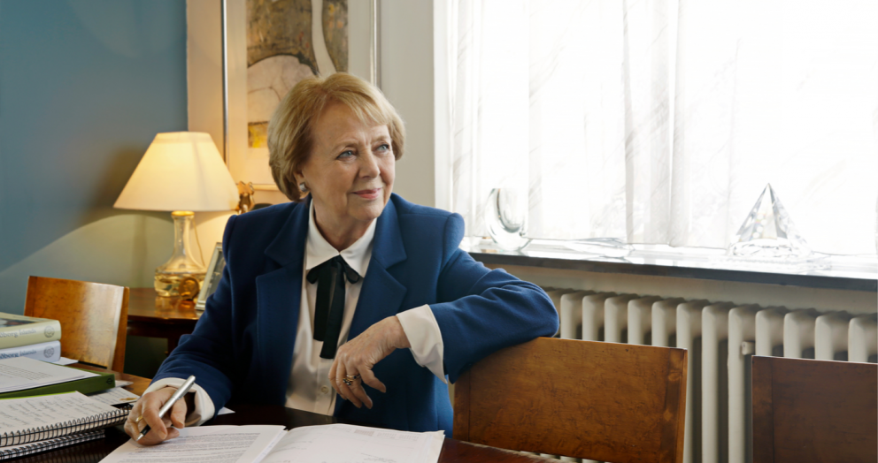 Vigdís Finnbogadóttir. Mynd fengin af vef Stofnunar Vigdísar Finnbogadóttur.