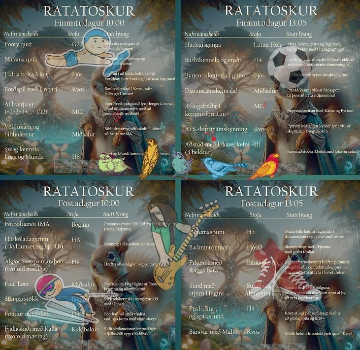 Skólinn iðar af lífi á þemadögum