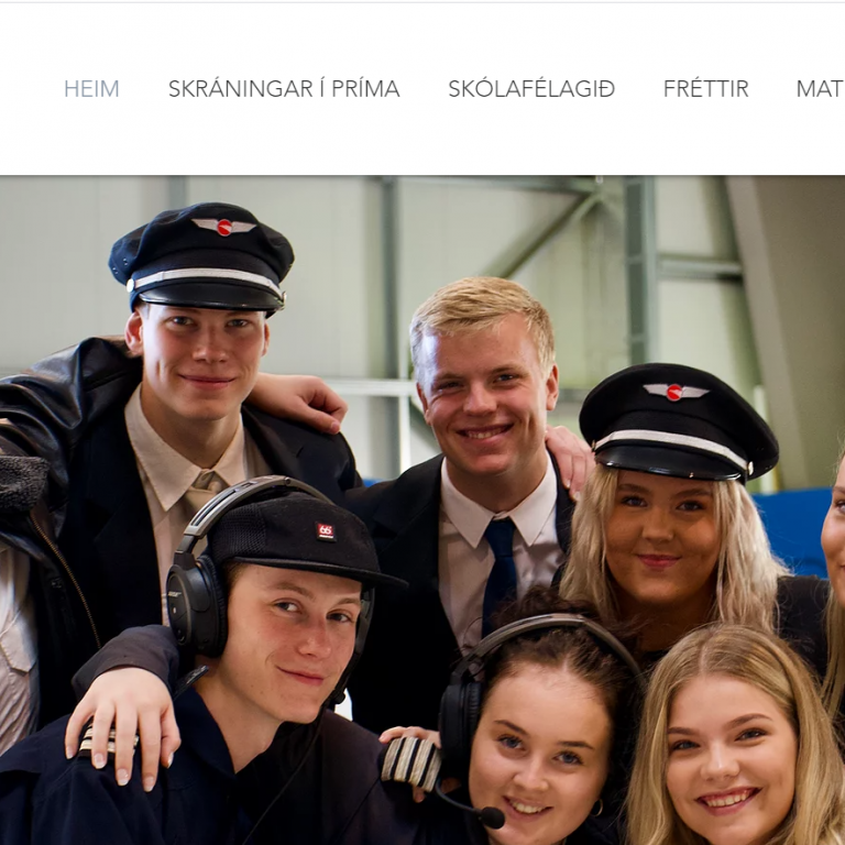 Skjáskot af uppfærðri heimasíðu Hugins