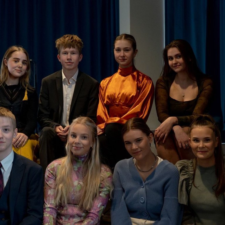 Ný stjórn skólafélagsins Hugins. Myndin er fengin af facebook-síðu þess.