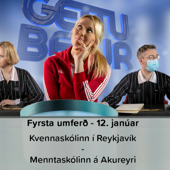 Framhaldsskólar etja kappi þessa dagana í Gettu betur. Mynd RÚV.