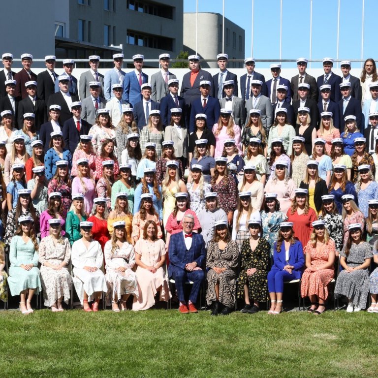 Nýstúdentar MA 17. júní 2020. Mynd: Páll A. Pálsson