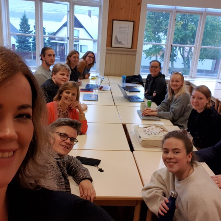 Skólaráð MA 2019-2020 ásamt jafnréttisstýru og fulltrúa nemenda í jafnréttisráði
