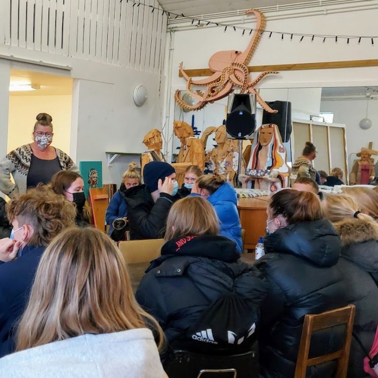 Á vinnustofu Aðalheiðar Eysteinsdóttur