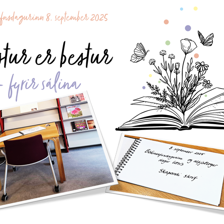 Nemendur eru hvattir til skapandi skrifa á bókasafni MA í tilefni af alþjóðlegum degi læsis