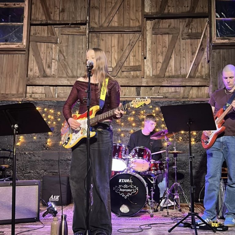 Sigrún María og hljómsveitin Cohortis. Mynd: Þórhildur Örvarsdóttir