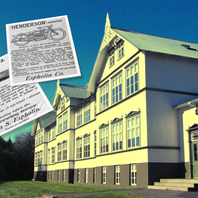 Synir Sigtryggs og Guðnýjar seldu mótorhjól af Henderson-gerð, bíla, báta og stór skip