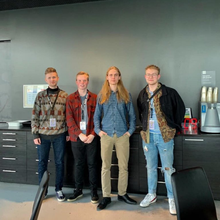 Meðlimir hljómsveitarinnar Flammeus. Myndin er úr fórum Hafsteins Davíðssonar