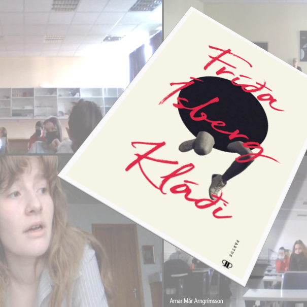 Fríða Ísberg ræddi við nemendur um smásöguna Prófíl