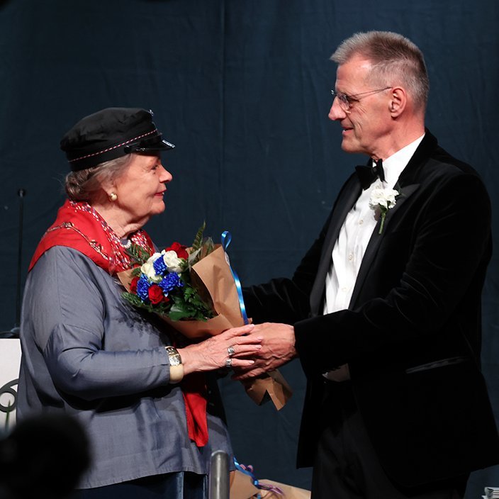 Guðrún Hlín Þórarinsdóttir og Karl Frímannsson. Mynd: Skapti Hallgrímsson