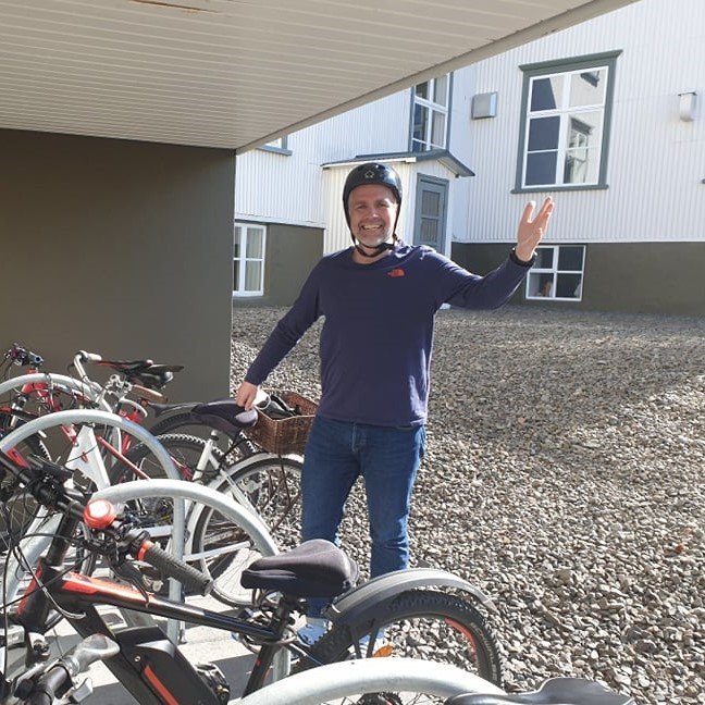 Heimir Haraldsson er verkefnisstjóri Hjólað í vinnuna í MA