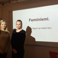 Helga Sigrún og Valdís Rún