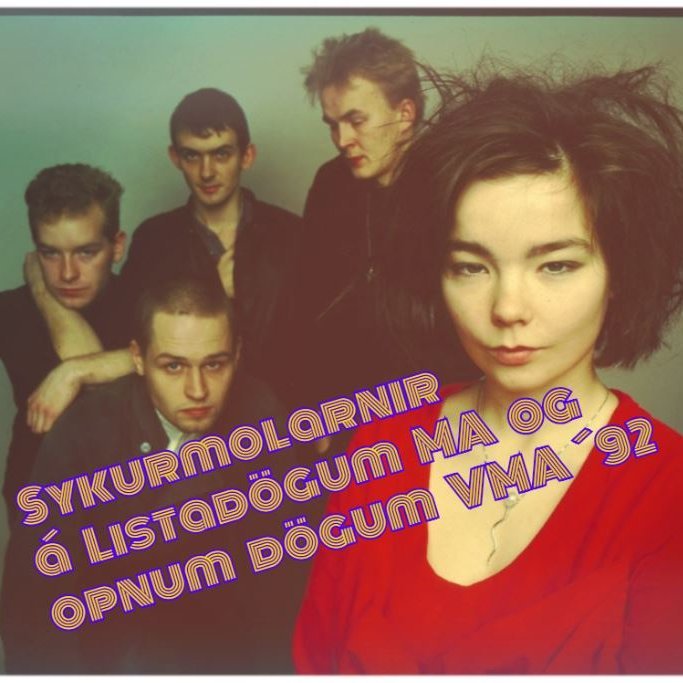 Sykurmolarnir spiluðu á eftirminnilegum tónleikum sem nemendur MA og VMA stóðu fyrir vorið 1992