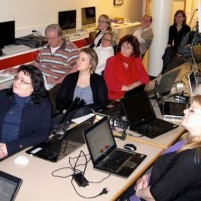 Kennarar læra á Moodle