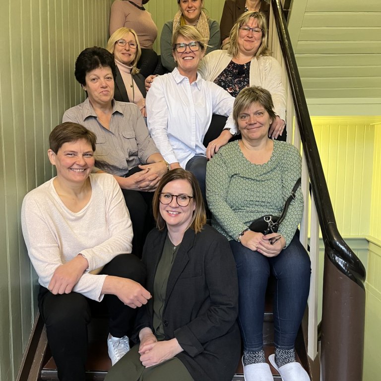 Á myndinni eru þátttakendurnir í verkefninu, 5 frá MA og 5 frá Búdapest