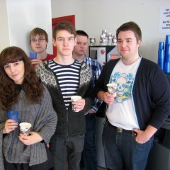 Við drykkjavélarnar