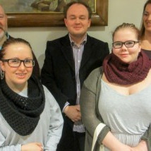 Jórunn og Sonja Rún með góðan bakgrunn