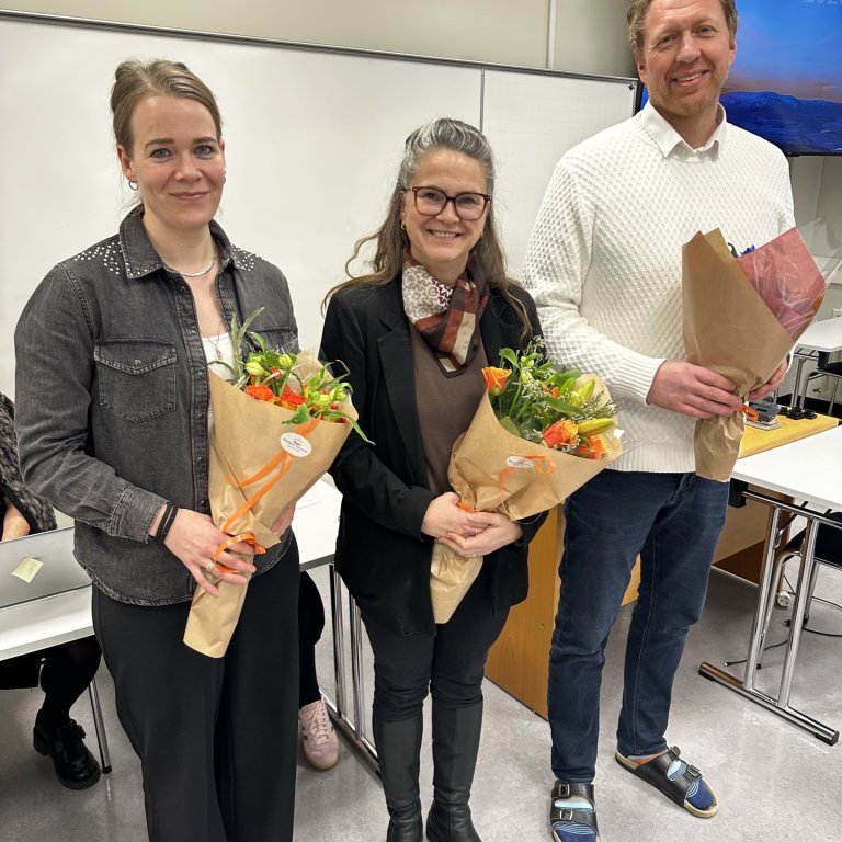 Maija Kalliokoski, Arnrún Halla Arnórsdóttir og Kristinn Berg Gunnarsson