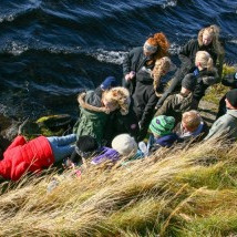 Sopið úr lind við Grænavatn