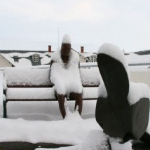 Á Skólatorgi í dag