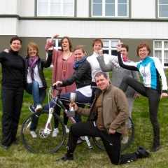 Kögglarnir hjóla í vinnuna.