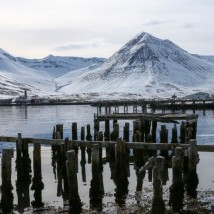 Á Siglufirði í dag.