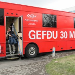 Blóðbankabíllinn við MA