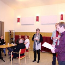 Stuðningsyfirlýsing kennara MA lesin upp