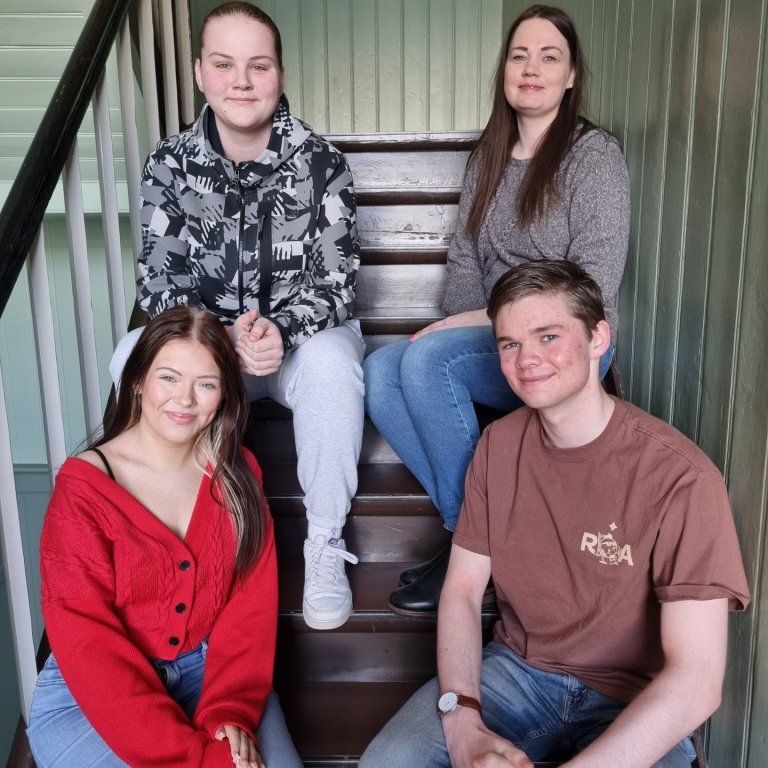 Unnur Birna, Kolfinna Ósk, Hanna Sigrún og Magnús Máni