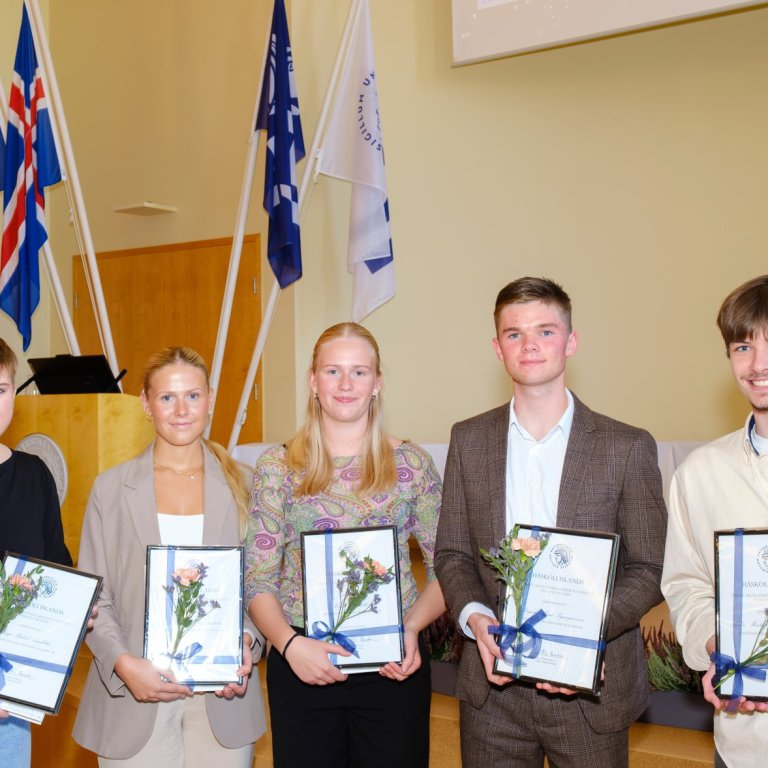 Inga Rakel, María Björk, Helga,  Magnús Máni og Óðinn (f.h. Malínar Mörtu)