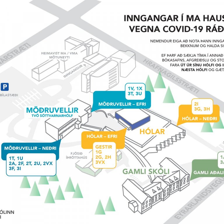 Skipting MA í sóttvarnarhólf