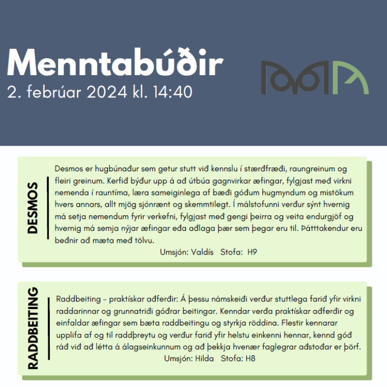 Fyrstu menntabúðir vorannar