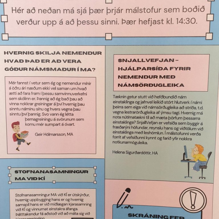 Menntabúðir á námsmatsdegi