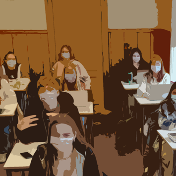 Nemendur þreyta próf þessa dagana